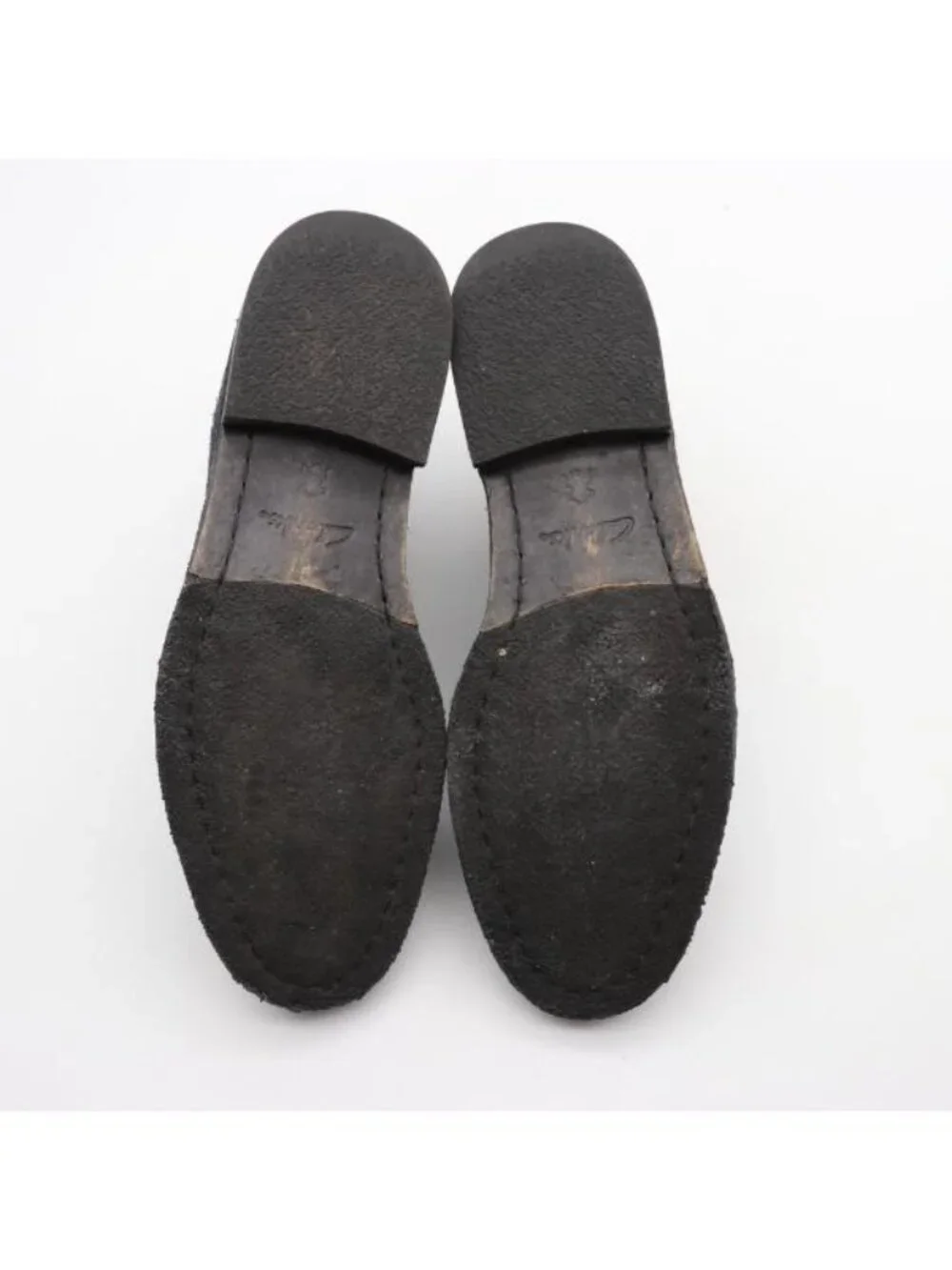 Clarks Chelsea Boots Men's Size 7.5 M Navy Suede Slip On Dress Casual Crepe Sole